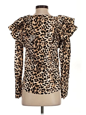 Something Navy Long Sleeve Blouse (view 2)