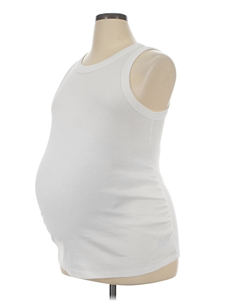 Pre-owned Old Navy - Maternity Tank Top White Strapless Neckline Tops