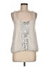 J.Crew 100% Cotton Silver Sleeveless Blouse Size M - photo 1