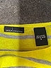 Moda International 100% Cotton Stripes Yellow Pullover Sweater Size S - photo 7