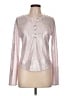 Pilcro Metallic Silver Long Sleeve Blouse Size L - photo 1