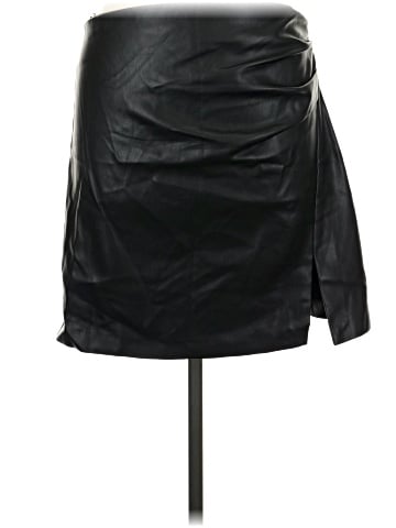 MNG Faux Leather Skirt (view 1)