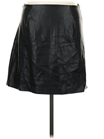 MNG Faux Leather Skirt (view 2)