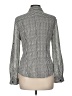 Calvin Klein 100% Polyester Houndstooth Gray Long Sleeve Blouse Size M - photo 2