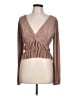 Zara Brown Long Sleeve Blouse Size L - photo 1