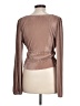 Zara Brown Long Sleeve Blouse Size L - photo 2