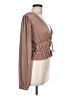 Zara Brown Long Sleeve Blouse Size L - photo 4