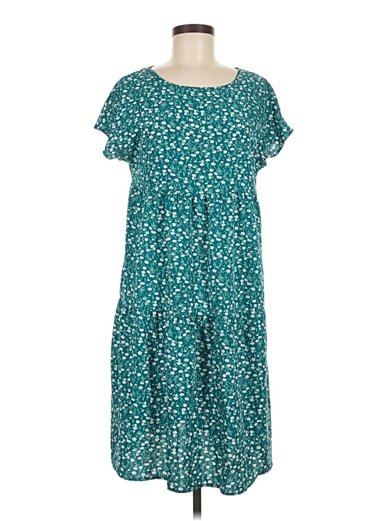 Pre-owned Emery Rose Casual Dress In Teal