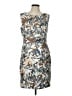 Connected Apparel Print Gray Cocktail Dress Size 12 - photo 1