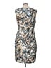 Connected Apparel Print Gray Cocktail Dress Size 12 - photo 2