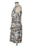 Connected Apparel Print Gray Cocktail Dress Size 12 - photo 5