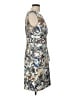Connected Apparel Print Gray Cocktail Dress Size 12 - photo 4