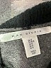 Max Studio Color Block Black Gray Wool Pullover Sweater Size M - photo 7