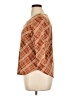 EMALINE Argyle Brown 3/4 Sleeve Blouse Size XL Petite - photo 5