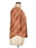 EMALINE Argyle Brown 3/4 Sleeve Blouse Size XL Petite - photo 4