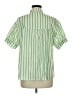 Assorted Brands 100% Cotton Stripes Green Short Sleeve Button-Down Shirt Size M - photo 2