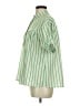 Assorted Brands 100% Cotton Stripes Green Short Sleeve Button-Down Shirt Size M - photo 5