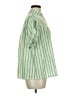 Assorted Brands 100% Cotton Stripes Green Short Sleeve Button-Down Shirt Size M - photo 4