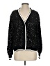 Lauren Vidal 100% Polyester Stars Black Jacket Size S - photo 1