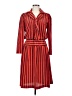 Assorted Brands Stripes Red Casual Dress Size M (petite) - photo 1