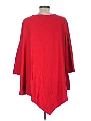 Joan Vass 3/4 Sleeve T-Shirt (view 2)