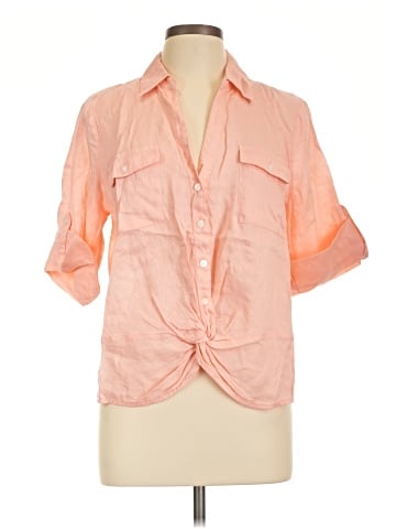 INC International Concepts 3/4 Sleeve Button-Down Shirt (view 1)