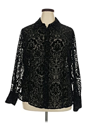 Jones New York Signature Long Sleeve Blouse (view 1)