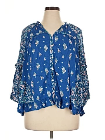 Cato 3/4 Sleeve Blouse (view 1)