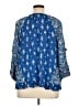 Cato 100% Rayon Floral Blue 3/4 Sleeve Blouse Size XL - photo 2