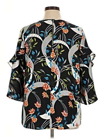 Alfani Short Sleeve Blouse (view 2)