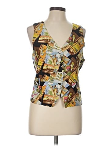 Nicole Miller Sleeveless Silk Top (view 1)
