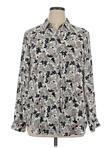 Ann Taylor Factory Long Sleeve Blouse (view 1)