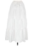 Shein 100% Polyester Solid White Casual Skirt Size Med Petite - photo 1