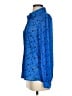 Assorted Brands 100% Polyester Print Blue Long Sleeve Blouse Size S - photo 5