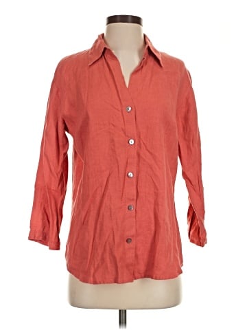 Chico's Design 3/4 Sleeve Button-Down Shirt (view 1)