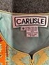 Carlisle 100% Silk Print Orange Jacket Size 6 - photo 6