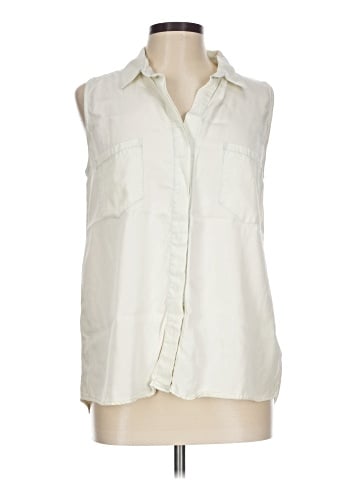 Velvet Heart Sleeveless Button-Down Shirt (view 1)