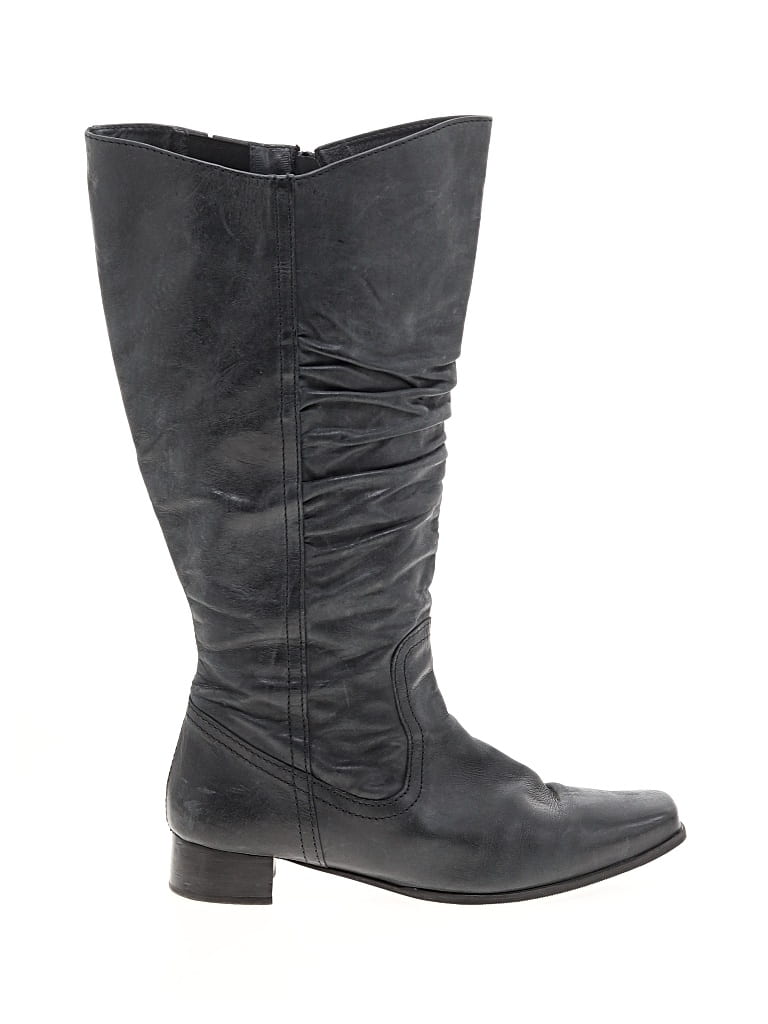 Pre-owned Assorted Brands Boots In Black