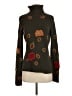 Carlisle Floral Red Brown Silk Pullover Sweater Size S - photo 1