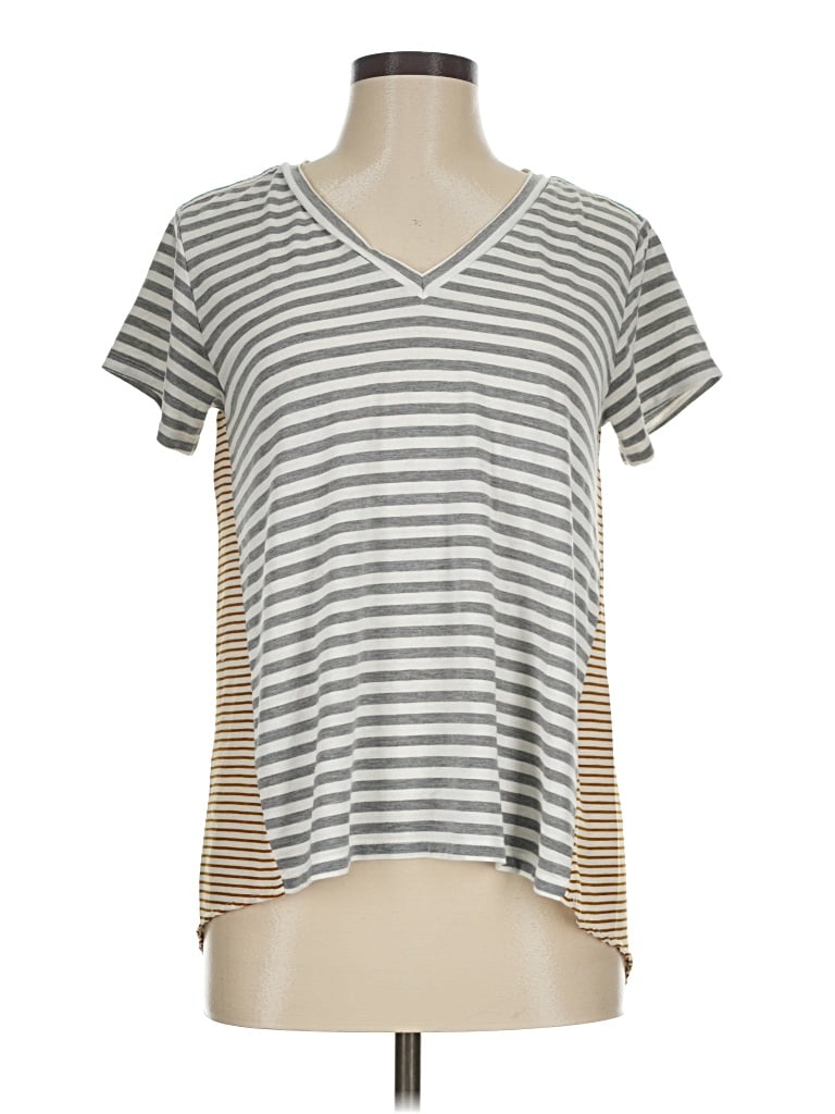 Pre-owned Thml Short Sleeve T-shirt In Gray