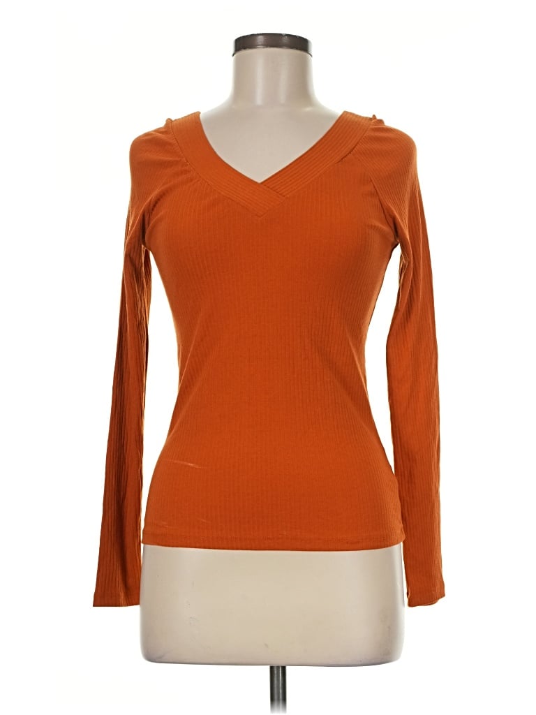 Pre-owned Abound Long Sleeve T-shirt In Orange
