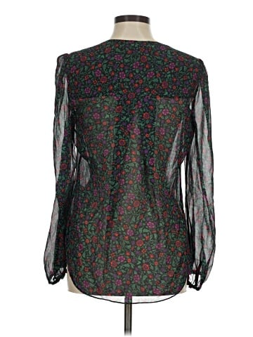 Veronica Beard Long Sleeve Silk Top (view 2)