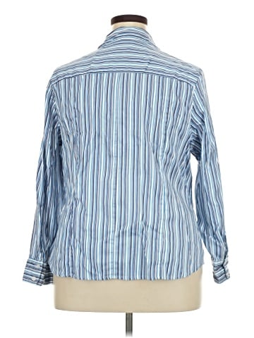 Lane Bryant Outlet Long Sleeve Button-Down Shirt (view 2)