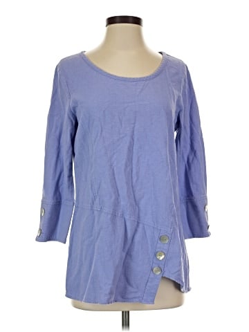 Soft Surroundings 3/4 Sleeve Top (view 1)