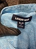 Lands' End 100% Linen Blue Long Sleeve Button-Down Shirt Size XL (petite) - photo 7