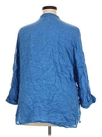 Purejill 3/4 Sleeve Button-Down Shirt (view 2)