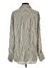 H&M 100% Polyester Stripes Ivory Long Sleeve Blouse Size XS - photo 2
