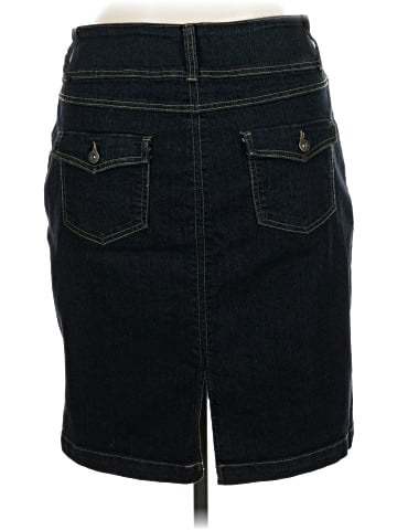 Ashley Stewart Denim Skirt (view 2)