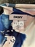 DKNY 100% Polyester Print Blue Casual Dress Size 14 - photo 7