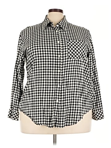 Lane Bryant Long Sleeve Button-Down Shirt (view 1)